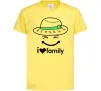 Детская футболка I Love my family_Kid Лимонный Детская футболка I Love my family_Kid Лимонный фото