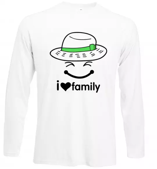 Лонгслив I Love my family_Kid Белый фото
