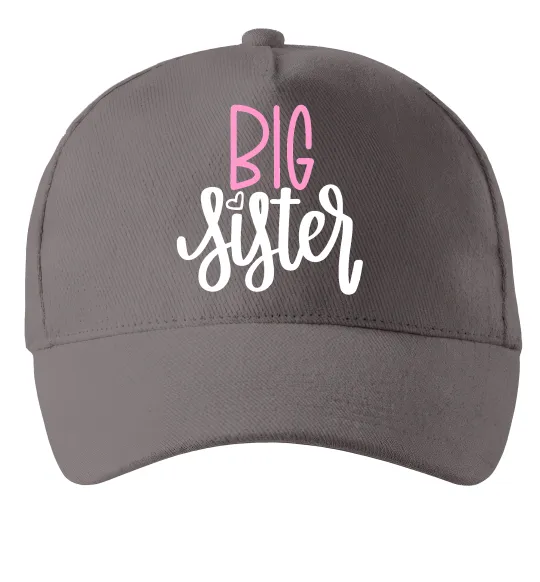 Кепка Big sister фіолетовий напис Серый фото