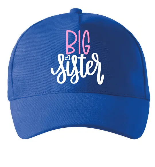 Кепка Big sister фіолетовий напис Ярко-синий фото
