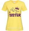 Жіноча футболка Big sister фиолетовая надпись Лимонний фото