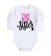 Детский боди Big sister фіолетовий напис Белый фото