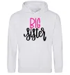 Женская толстовка (худи) Big sister фіолетовий напис Серый меланж Женская толстовка (худи) Big sister фіолетовий напис Серый меланж фото