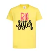 Дитяча футболка Big sister фіолетовий напис Лимонний фото