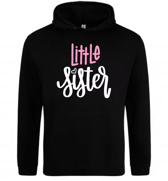 Женская толстовка (худи) Little sister Черный фото