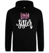 Женская толстовка (худи) Little sister Черный фото