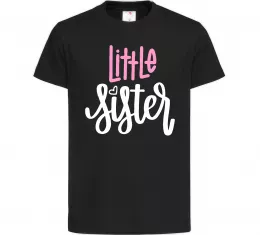 Детская футболка Little sister Черный фото