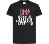 Детская футболка Little sister Черный фото