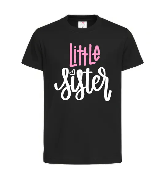 Детская футболка Little sister Черный фото