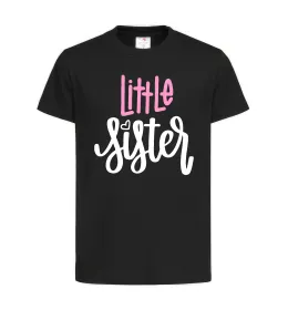 Детская футболка Little sister Черный фото