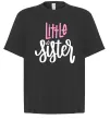Футболка Оверсайз Little sister Чорний фото