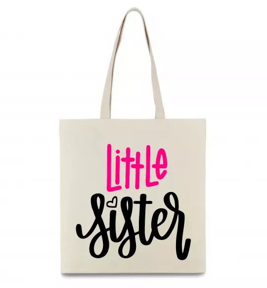 Эко-сумка Little sister Бежевый фото