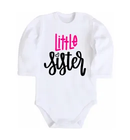 Детский боди Little sister Белый фото
