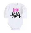 Дитячий бодік Little sister Білий фото