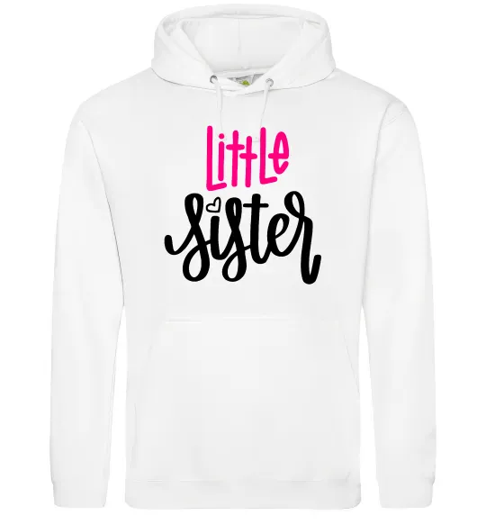 Женская толстовка (худи) Little sister Белый фото