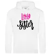 Женская толстовка (худи) Little sister Белый фото