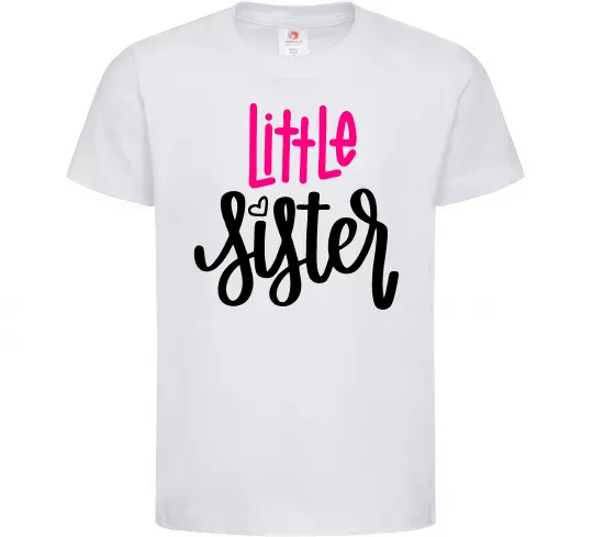 Детская футболка Little sister Белый фото