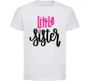 Детская футболка Little sister Белый фото