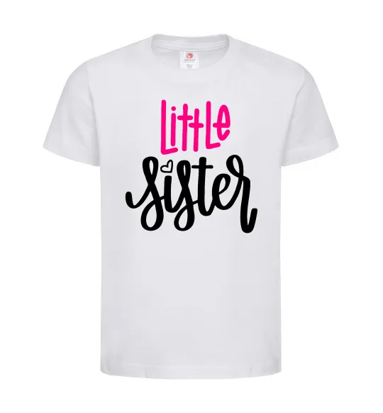 Детская футболка Little sister Белый фото