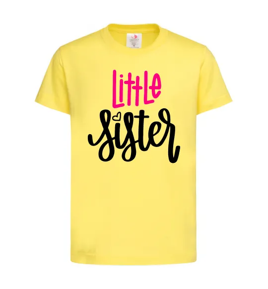 Детская футболка Little sister Лимонный фото