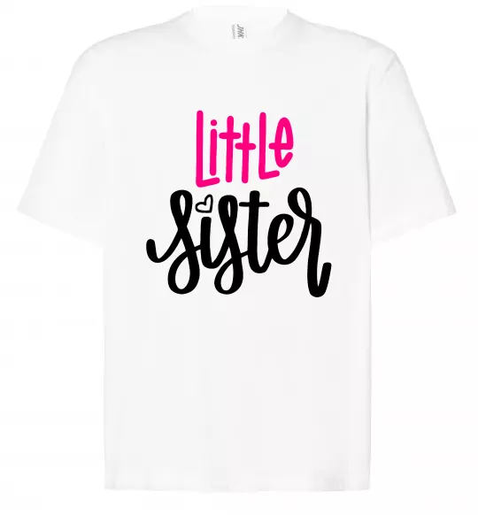 Футболка Оверсайз Little sister Білий фото