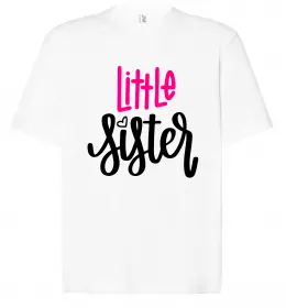 Футболка Оверсайз Best sister ever flowers Білий фото