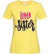 Женская футболка Little sister Лимонный Женская футболка Little sister Лимонный фото