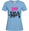 Женская футболка Little sister Голубой Женская футболка Little sister Голубой фото