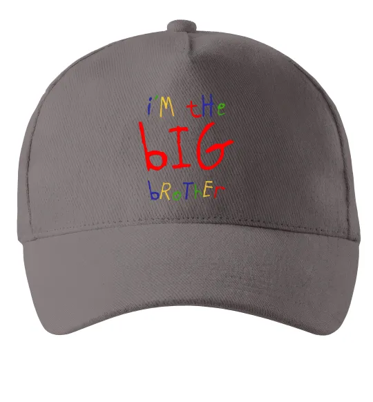 Кепка I am the big brother Сірий фото
