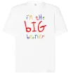 Футболка Оверсайз I am the big brother Білий фото
