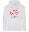 Чоловіча толстовка (худі) I am the big brother Сірий меланж Чоловіча толстовка (худі) I am the big brother Сірий меланж фото