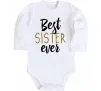 Детский боди Напис Best sister ever Белый фото