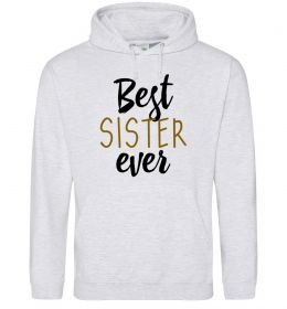 Женская толстовка (худи) Напис Best sister ever