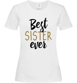 Жіноча футболка Напис Best sister ever