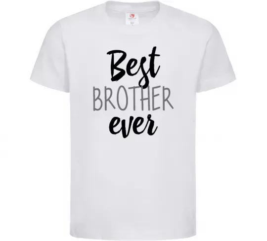Детская футболка Best brother ever Белый фото