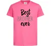 Детская футболка Best brother ever Ярко-розовый фото