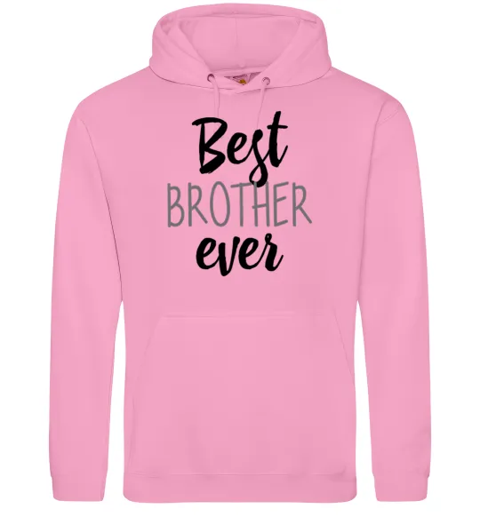 Мужская толстовка (худи) Best brother ever Розовый фото