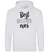 Мужская толстовка (худи) Best brother ever Серый меланж фото