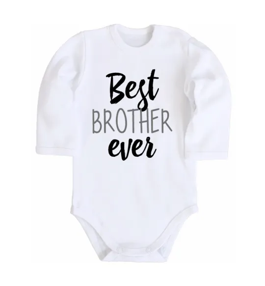 Дитячий бодік Best brother ever Білий фото