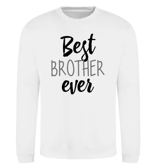 Світшот Best brother ever Білий фото