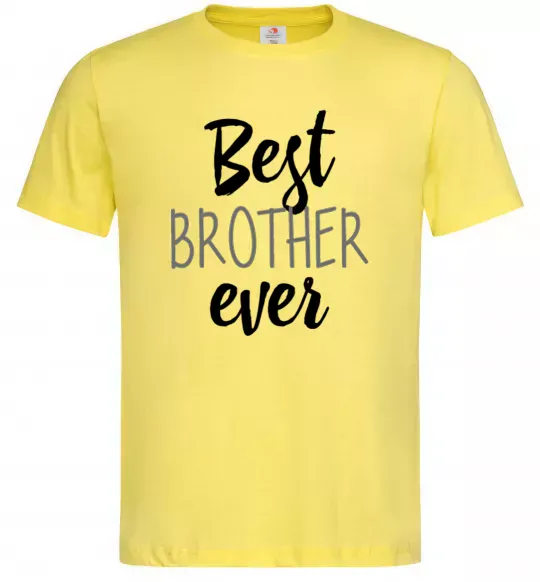 Чоловіча футболка Best brother ever Лимонний фото