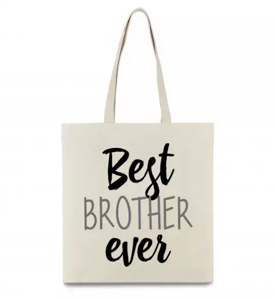 Еко-сумка Best brother ever Бежевий фото