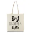 Еко-сумка Best brother ever Бежевий Еко-сумка Best brother ever Бежевий фото