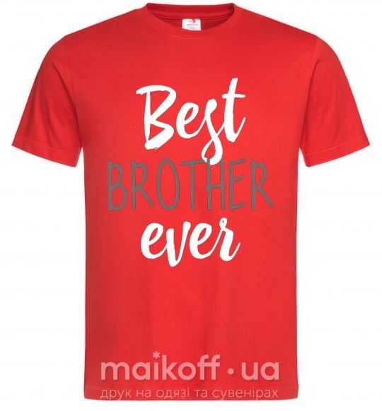Мужская футболка Best brother ever Красный фото