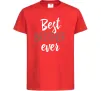 Детская футболка Best brother ever Красный фото