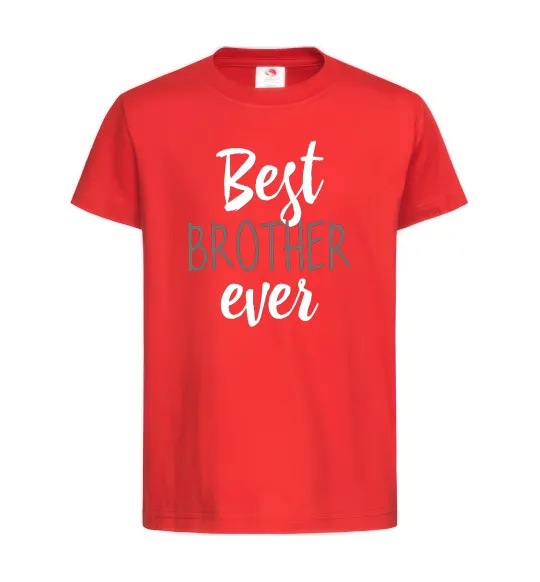 Детская футболка Best brother ever Красный фото