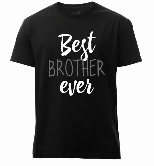 Мужская премиум футболка Best brother ever Черный фото