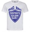 Мужская футболка BIG BRO sisters security Белый фото