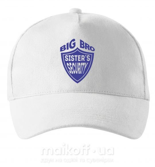 Кепка BIG BRO sisters security Білий фото