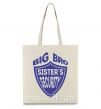 Еко-сумка BIG BRO sisters security Бежевий фото
